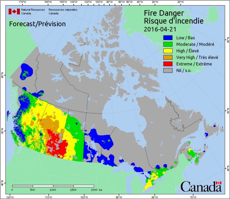 Prairies forest fire danger level extreme - Canadian Biomass Magazine