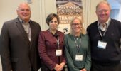 From left, Gordon Murray, WPAC executive director, Dr. Fahimeh Yazdan Panah, director of research and technical development, Karen Brandt, Brandt Strategy Inc., and Vaughan Bassett, former president of WPAC at WPAC 2024. | Photo: Sarah Sobanski