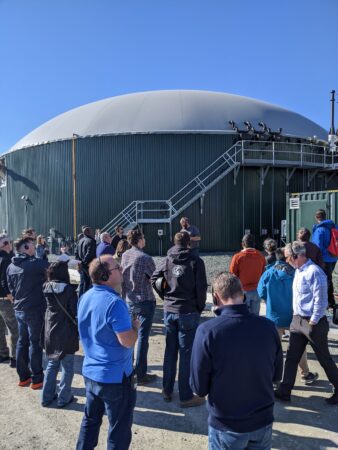 Canadian Biogas Association tours Dicklands Farms. | Photo: Sarah Stadnky